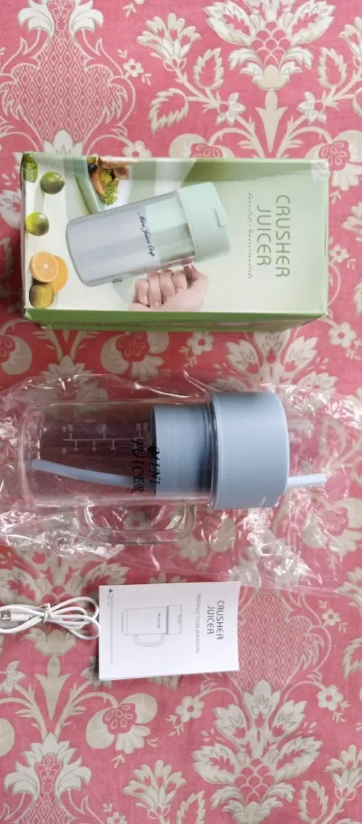 Mini Blender Juicer with Straw