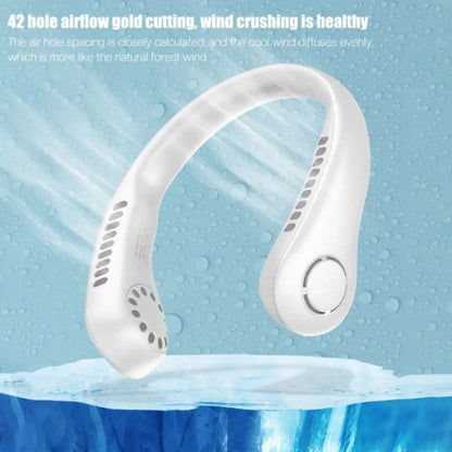 Rechargeable Leafless Hanging Neck Fan
