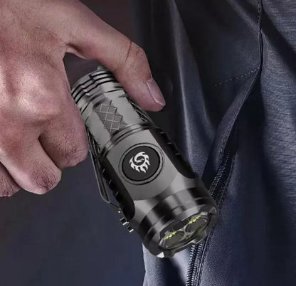 Cheerful Shark Rechargeable Mini LED Flashlight