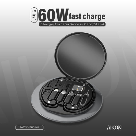 TechMate (5 in 1 Charger, SIM Tool & Holder)
