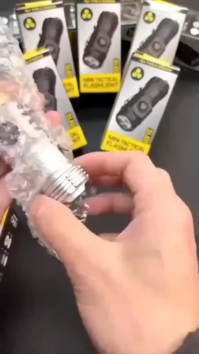 Cheerful Shark Rechargeable Mini LED Flashlight