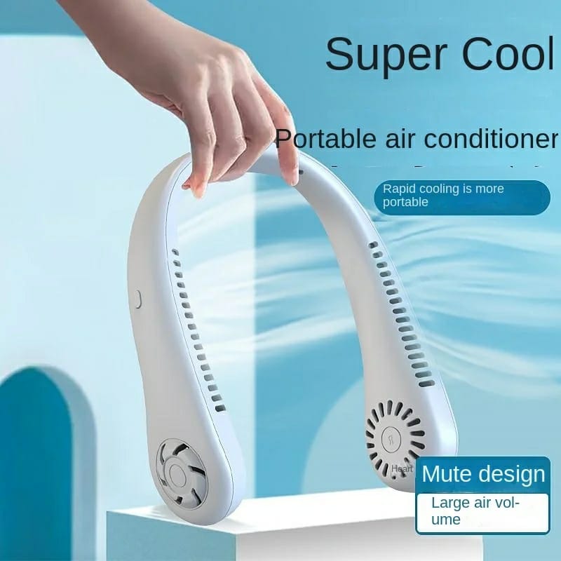 Rechargeable Leafless Hanging Neck Fan