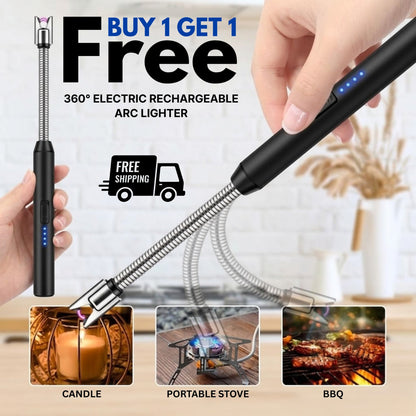 Flexible Arc Lighter 360° | USB-C Rechargeable Buy 1 Get 1 Free