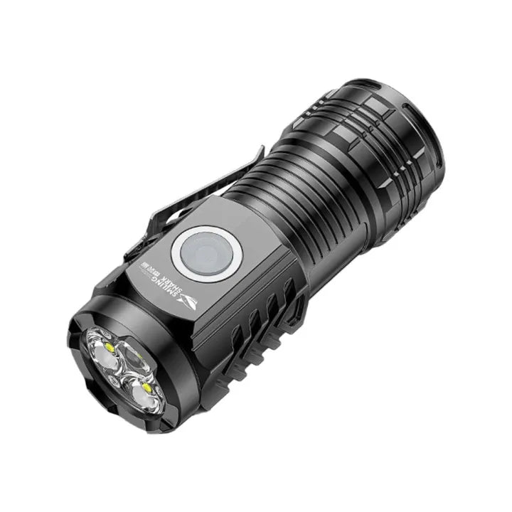 Cheerful Shark Rechargeable Mini LED Flashlight