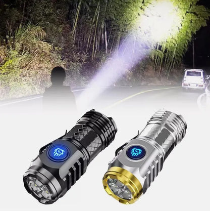Cheerful Shark Rechargeable Mini LED Flashlight