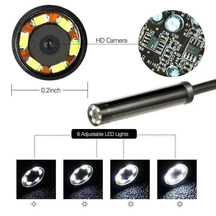 3 In 1 TYPE C/ MICRO USB/ PC ENDOSCOPE CAMERA