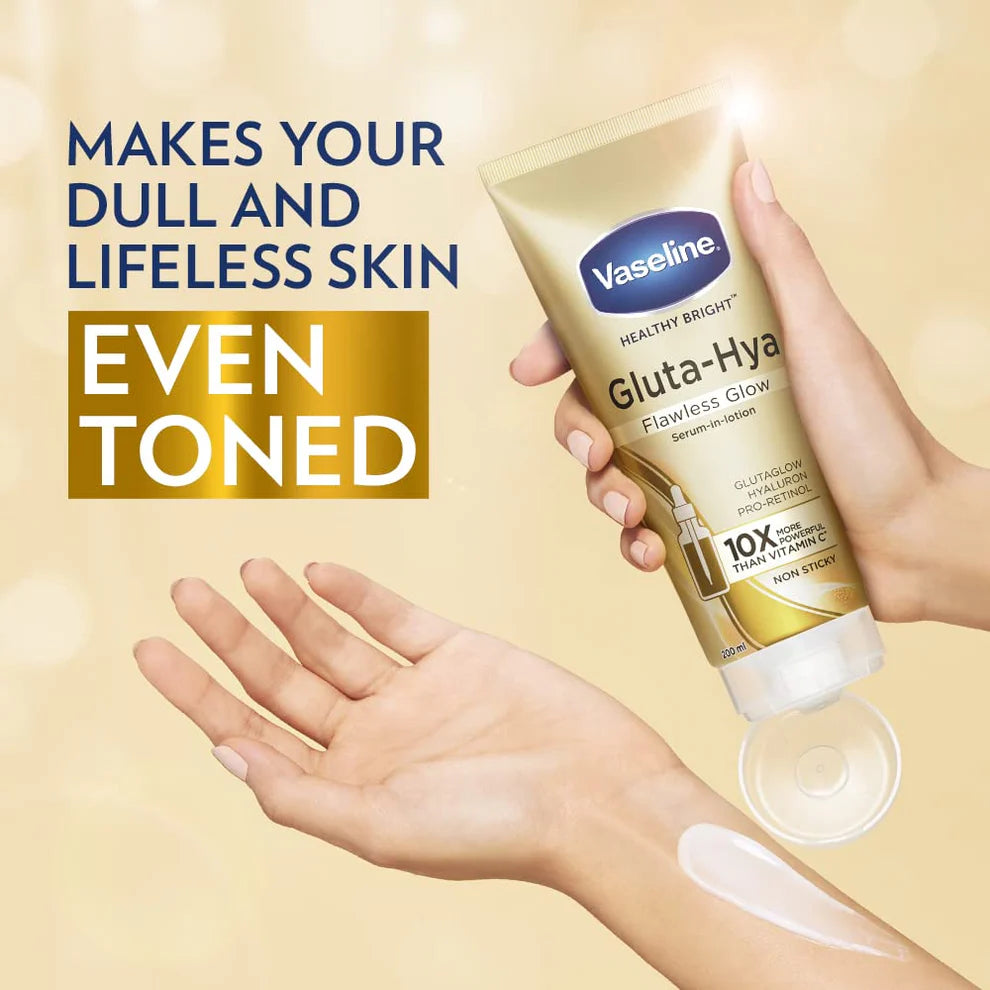 Vaseline Gluta-Hya Serum Burst Lotion Flawless Bright